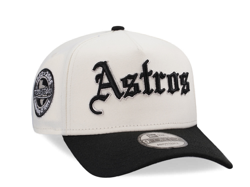 New Era Houston Astros 45th Anniversary Chrome Two Tone Edition 9Forty A Frame Snapback Hat
