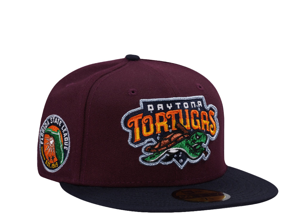 New Era Daytona Tortugas Maroon Two Tone Edition 59Fifty Fitted Hat