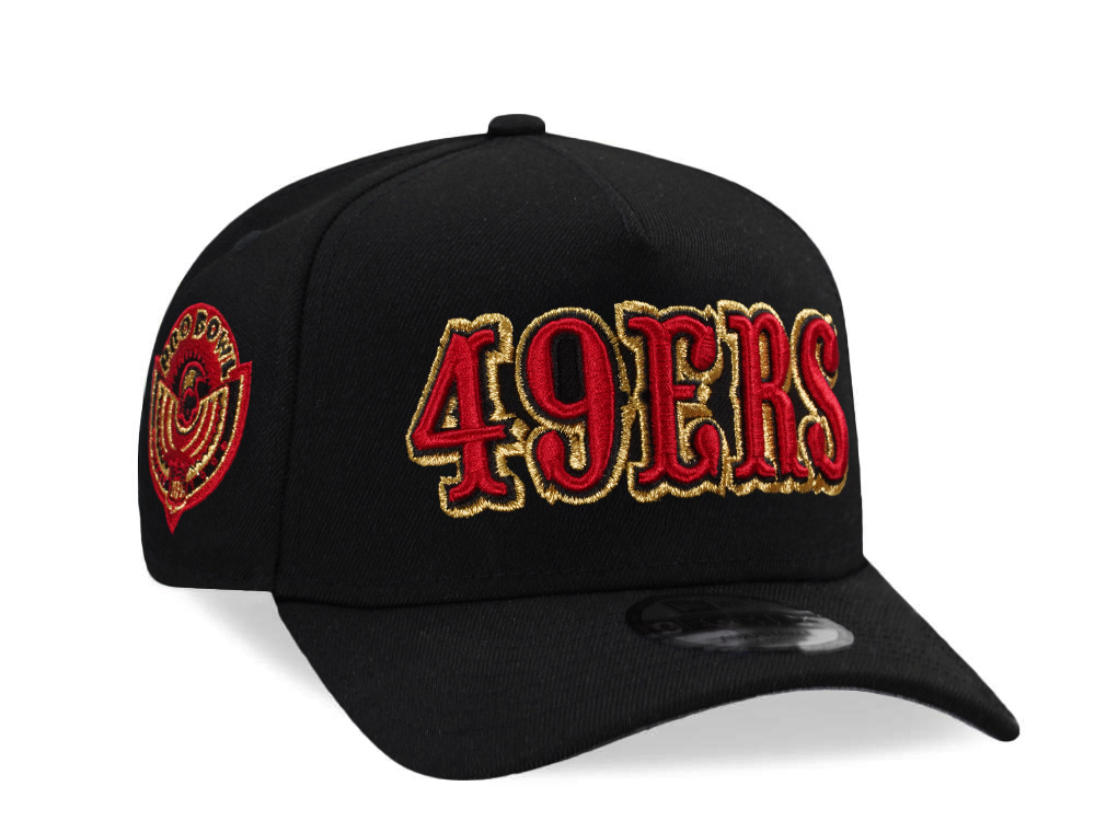 New Era San Francisco 49ers Pro Bowl 1996 Black Prime Edition 9Forty A Frame Snapback Hat
