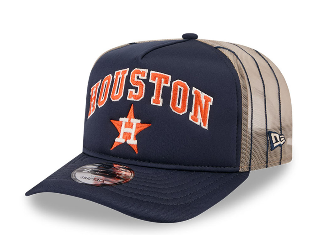 New Era Houston Astros Arched 9Fifty A Frame Trucker Snapback Hat