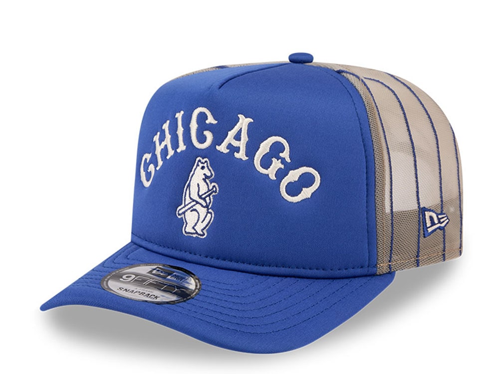 New Era Chicago Cubs Arched 9Fifty A Frame Trucker Snapback Hat