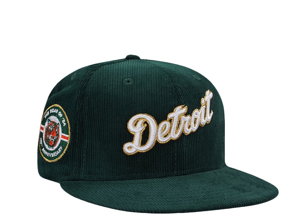 New Era Detroit Tigers 40th Anniversary Green Corduroy Prime Edition 59Fifty Fitted Hat