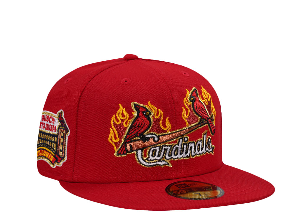 New Era St. Louis Cardinals Busch Stadium Scarlet Red Prime Edition 59Fifty Fitted Hat