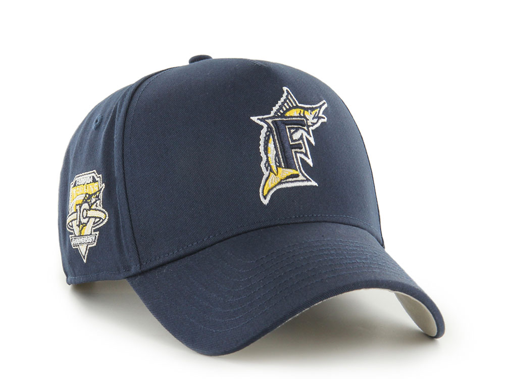 47Brand Miami Marlins Cooperstown Navy Edition MVP Snapback Hat