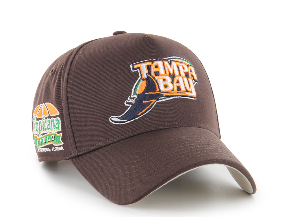 47Brand Tampa Bay Rays Cooperstwon Tropicana Field Brown Edition MVP Snapback Hat