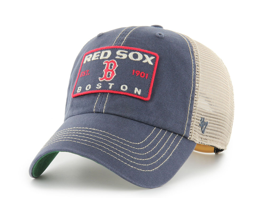 47Brand Boston Red Sox Vintage Navy Wabash Edition Trucker Clean Up Snapback Hat