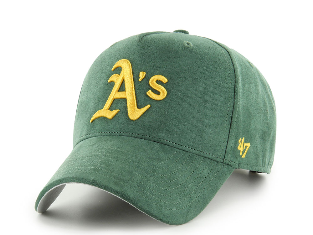 47Brand Oakland Athletics Dark Green Ultrasuede Edition MVP Strapback Hat