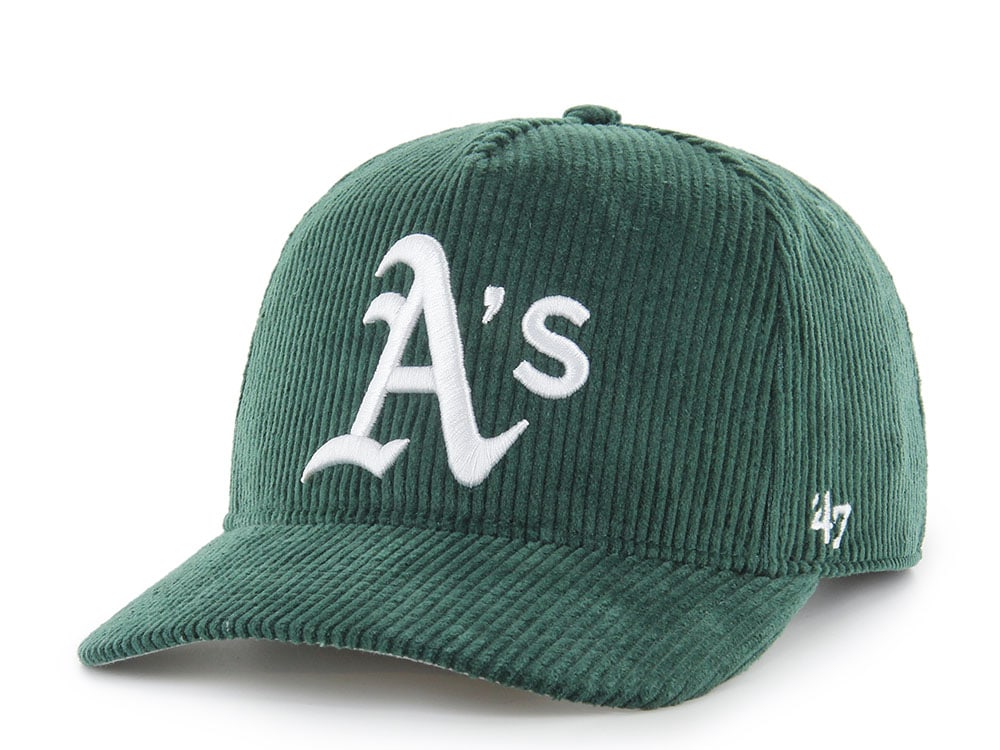47Brand Oakland Athletics Dark Green Thick Cord Edition Hitch Snapback Hat