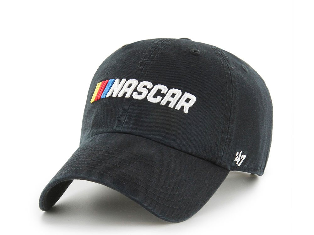 47Brand Nascar Logo Black Clean Up Edition Strapback Hat