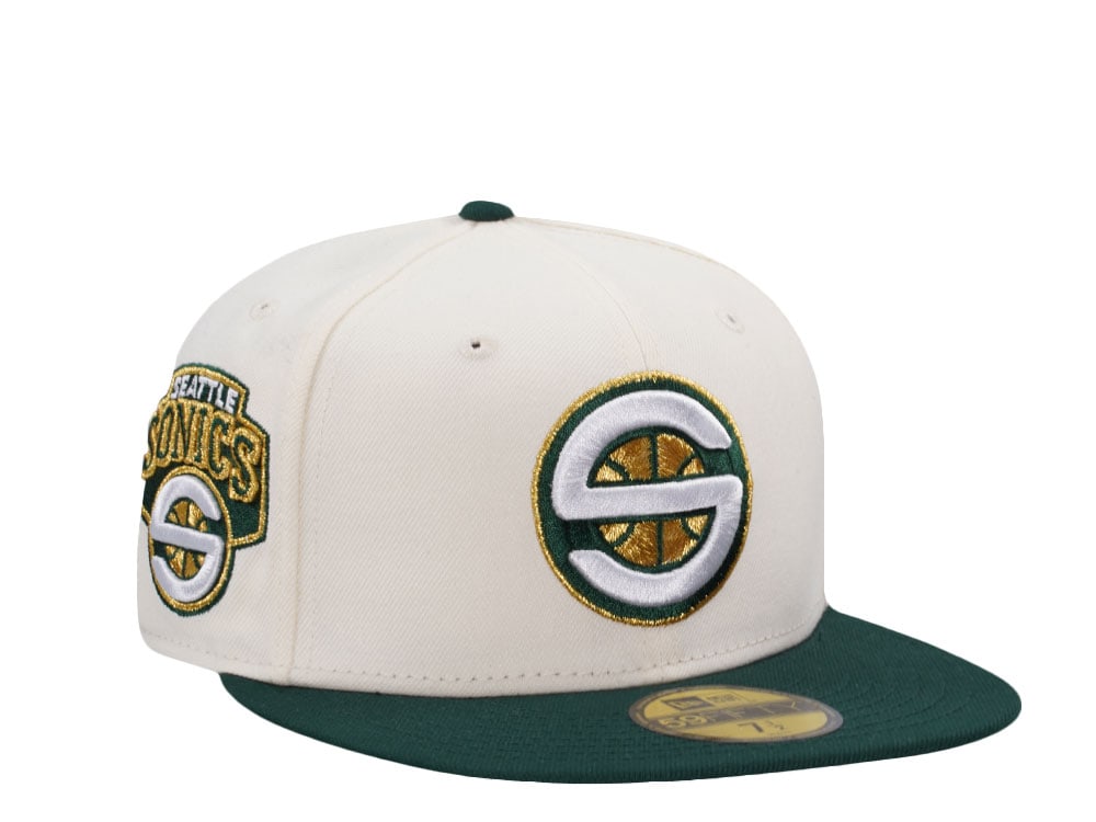 New Era Seattle Supersonics Legend Chrome Two Tone Edition 59Fifty Fitted Hat