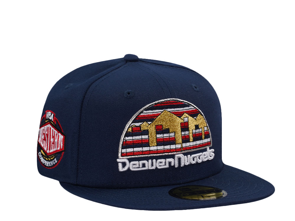 New Era Denver Nuggets Western Conference Navy Prime Edition 59Fifty Fitted Hat