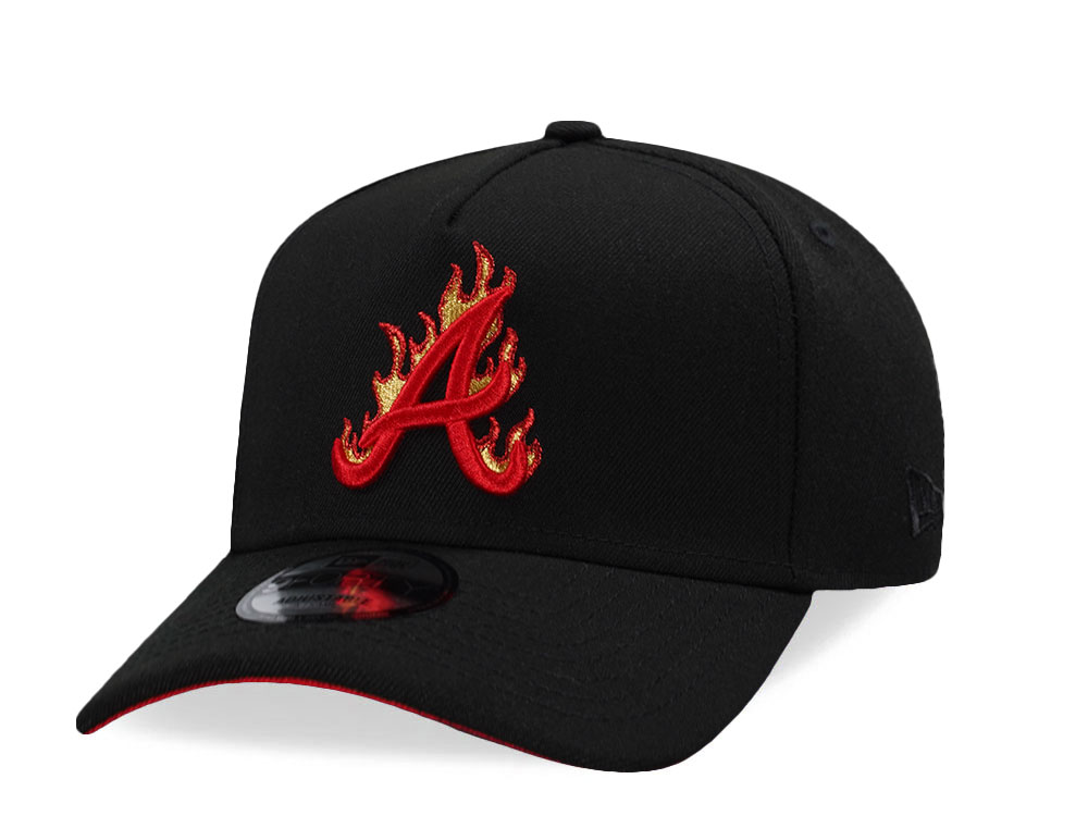New Era Atlanta Braves Red Flame Prime Edition 9Forty A Frame Snapback Hat