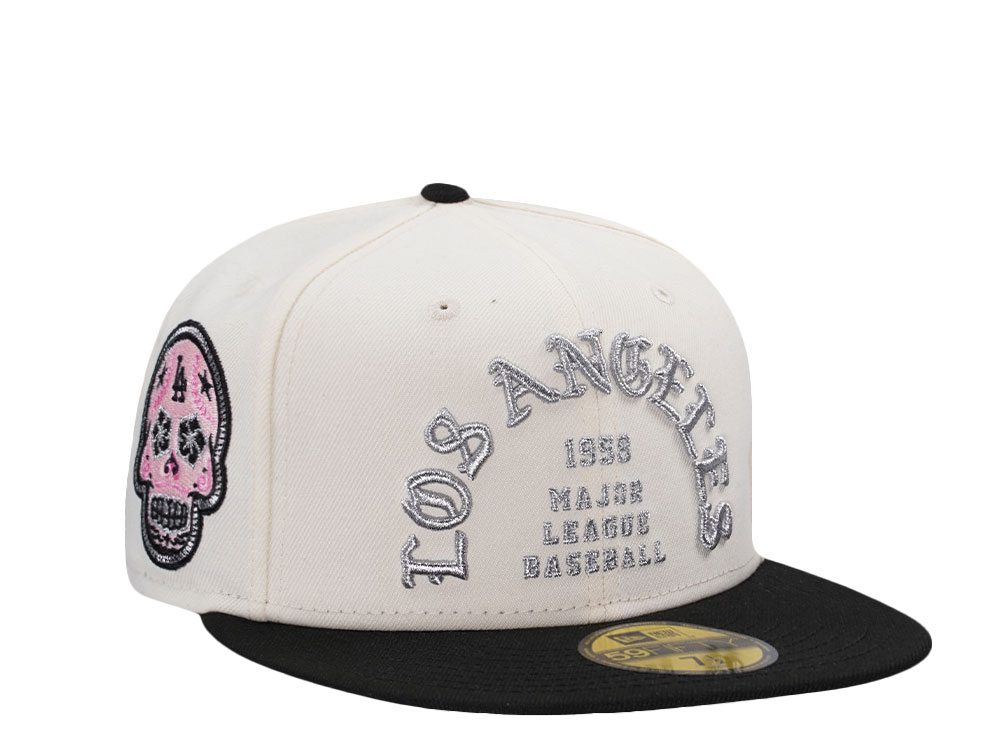 New Era Los Angeles Dodgers Skull Chrome Two Tone Edition 59Fifty Fitted Hat