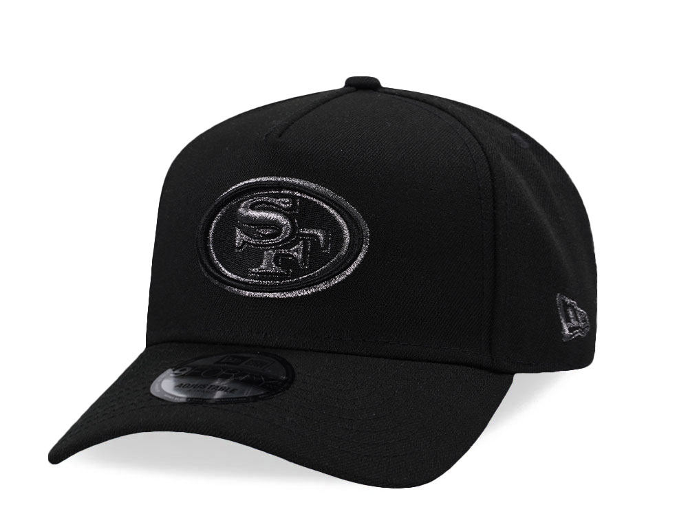 New Era San Francisco 49ers Classic Black Prime Edition 9Forty A Frame Snapback Hat