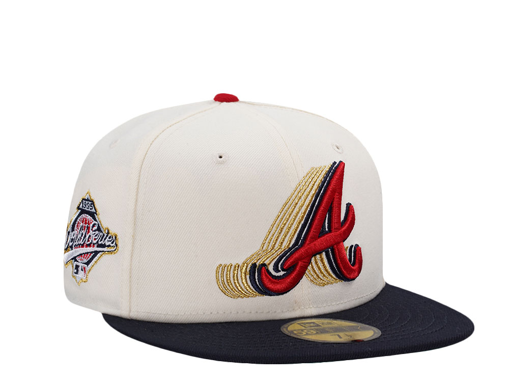 New Era Atlanta Braves World Series 1995 Cascading Chrome Two Tone Edition 59Fifty Fitted Hat