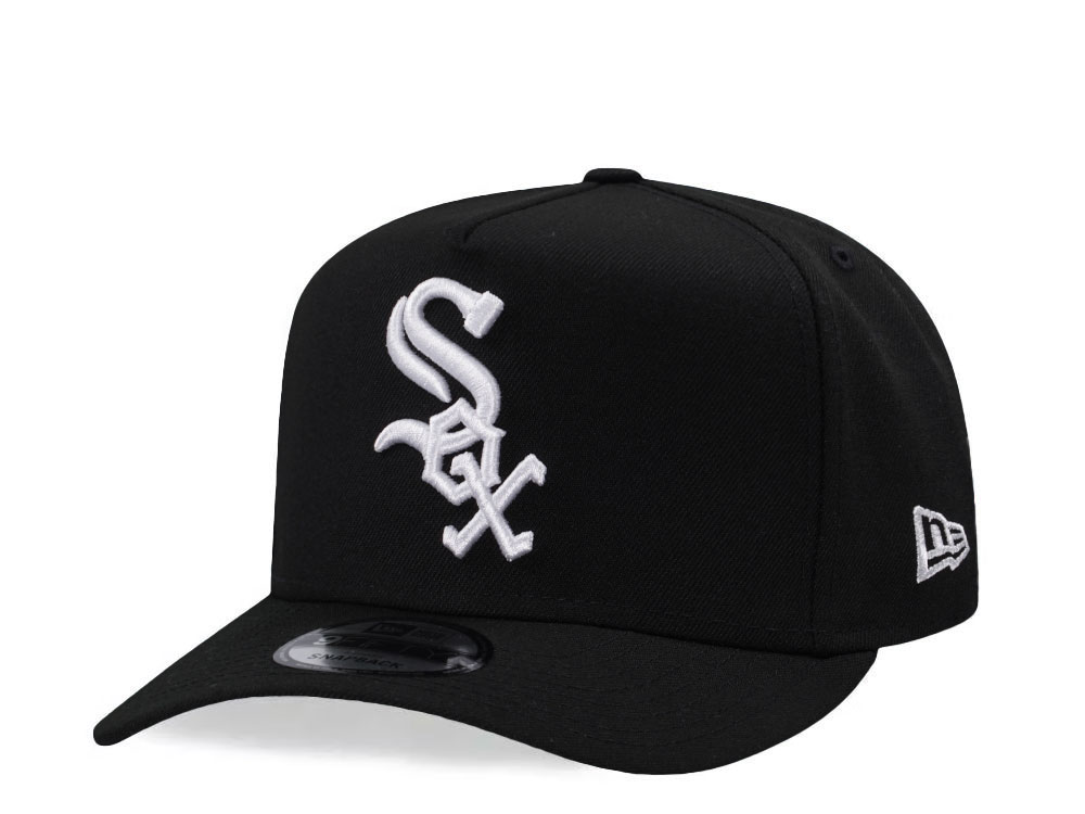 New Era Chicago White Sox Black Classic Edition 9Fifty A Frame Snapback Hat