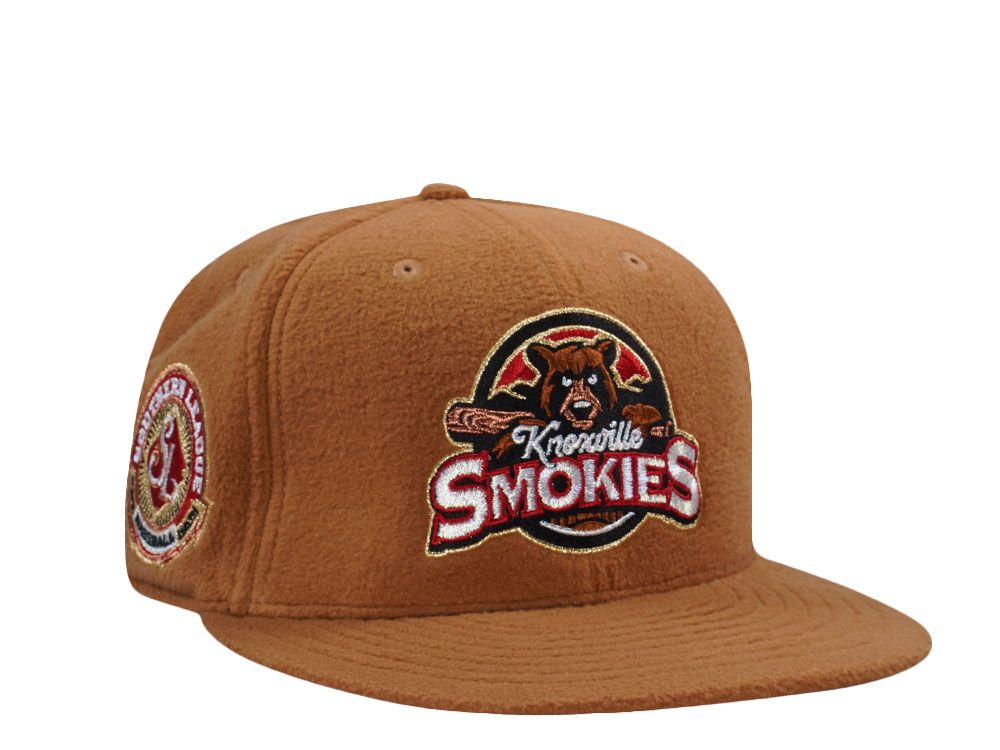 New Era Knoxville Smokies Southern League Fleece Brown Prime Edition 59Fifty Fitted Hat
