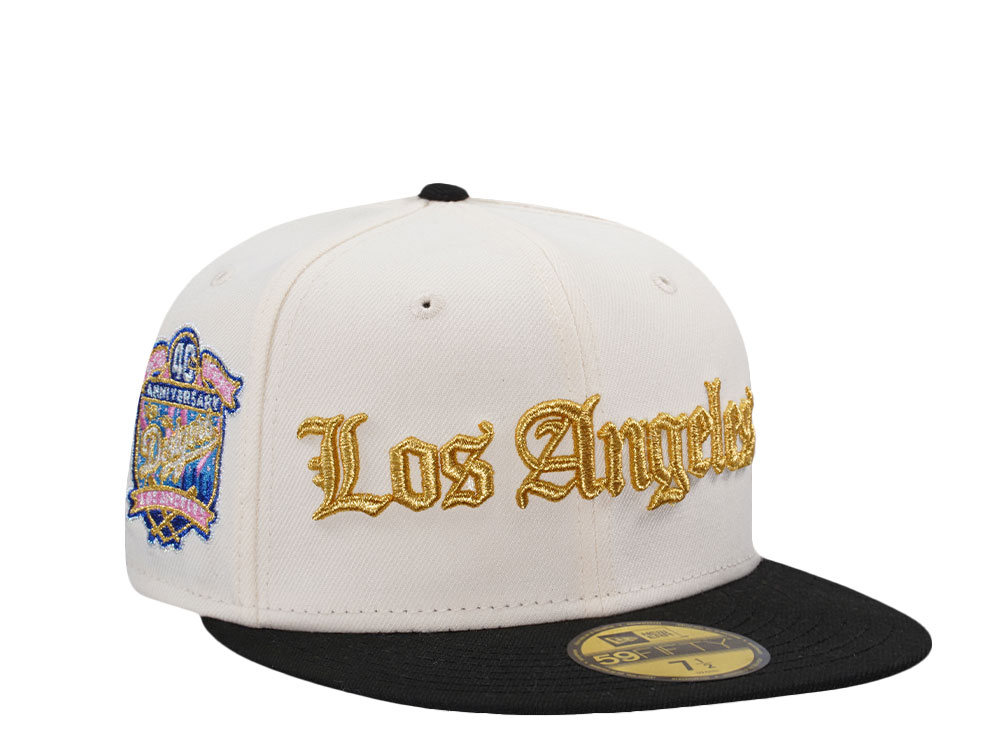 New Era Los Angeles Dodgers 40th Anniversary Script Chrome Two Tone Edition 59Fifty Fitted Hat