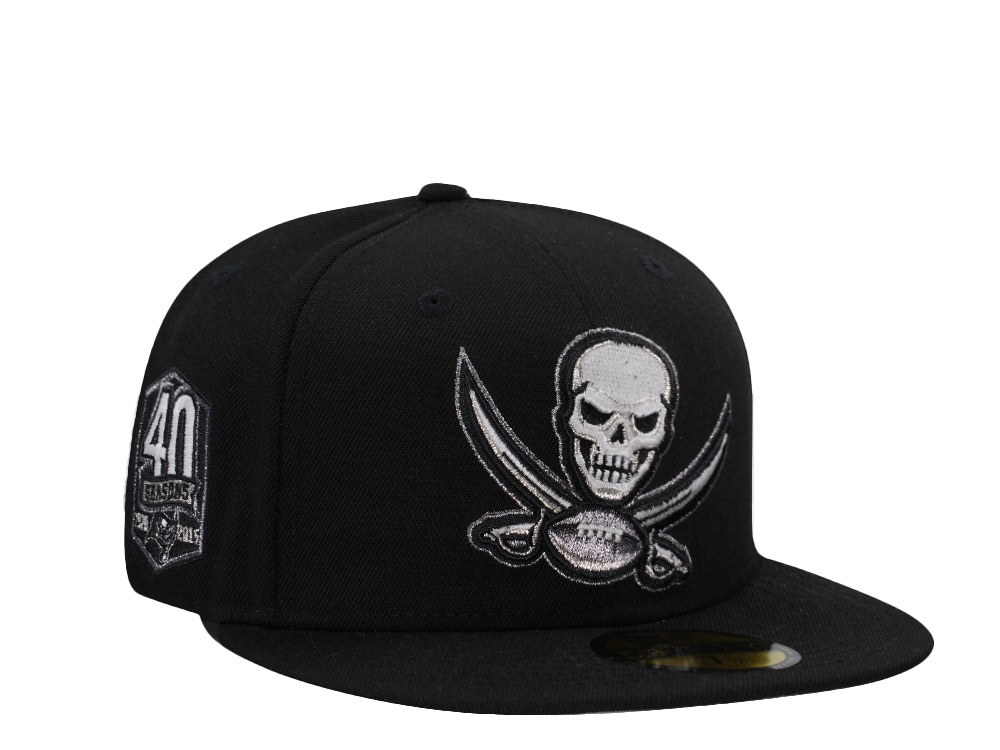 New Era Tampa Bay Buccaneers 40th Seasons Glow Black Prime Edition 59Fifty Fitted Hat