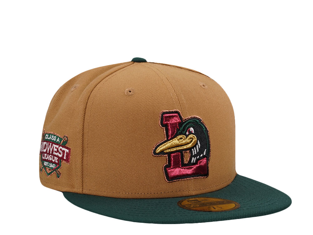New Era Great Lake Loons Midwest League Camel Two Tone Edition 59Fifty Fitted Hat