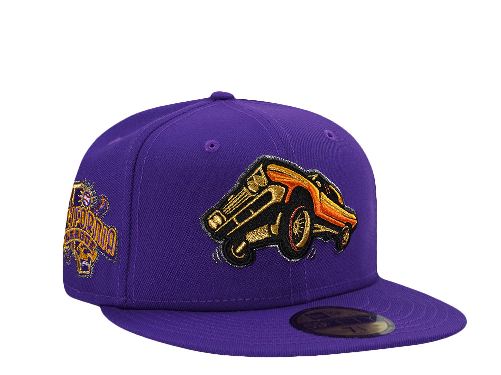 New Era Fresno Grizzlies Lowrider California League Purple Prime Edition 59Fifty Fitted Hat
