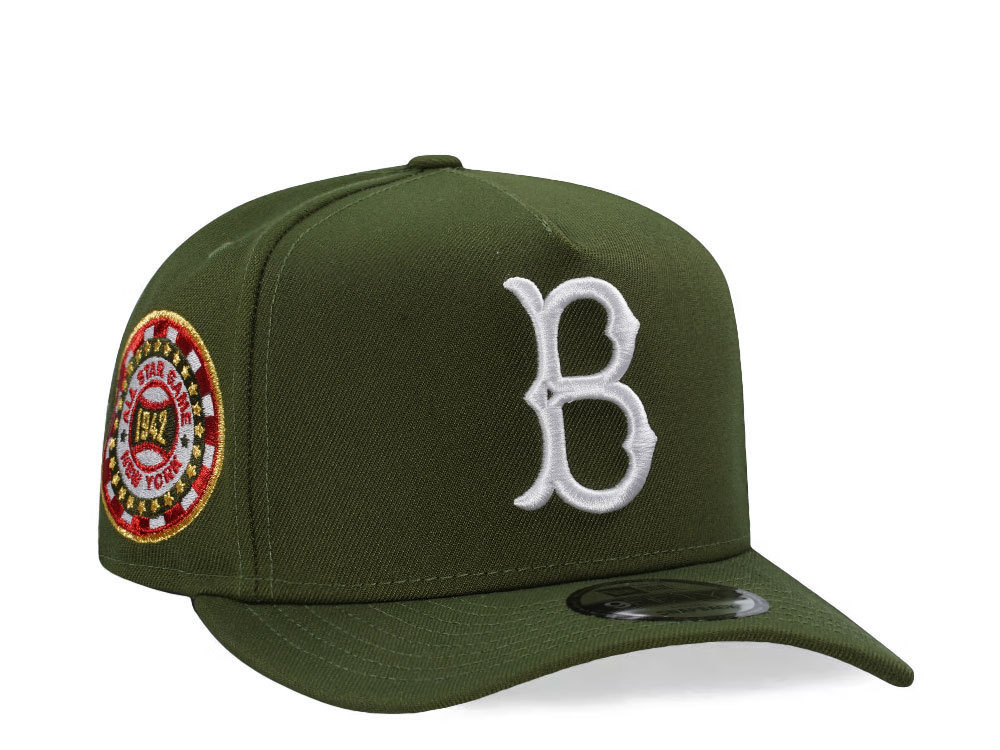 New Era Boston Red Sox All Star Game 1942 Rifle Green Edition 9Fifty A Frame Snapback Hat