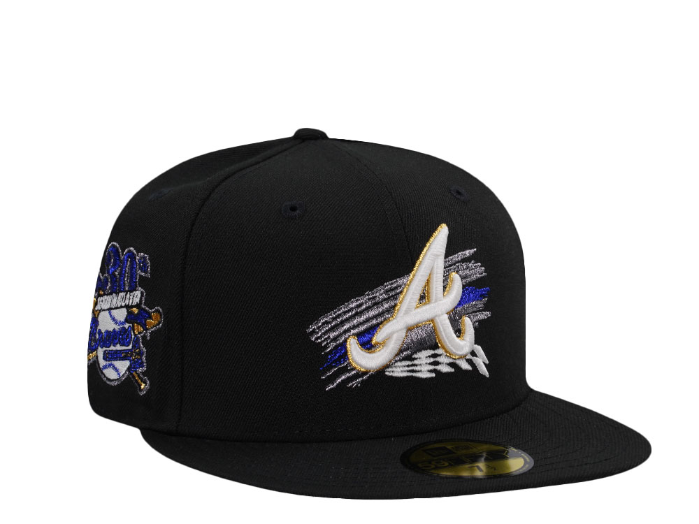 New Era Atlanta Braves 30th Anniversary Tomahawk Black Edition 59Fifty Fitted Hat