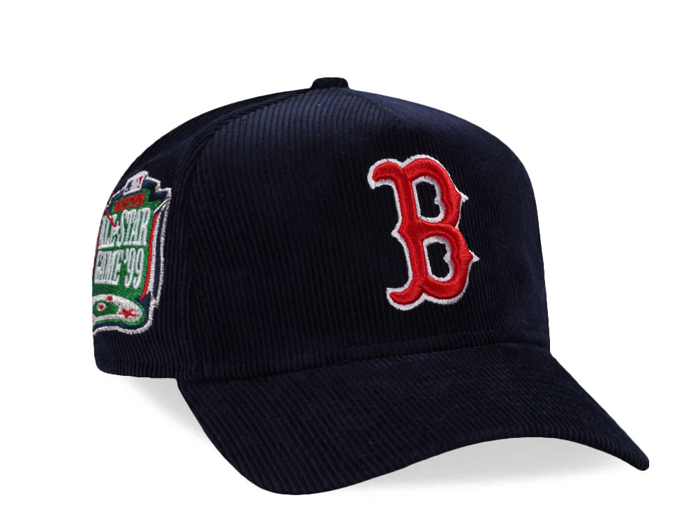New Era Boston Red Sox All Star Game 1999 Navy Throwback Corduroy Edition 9Forty A Frame Snapback Hat