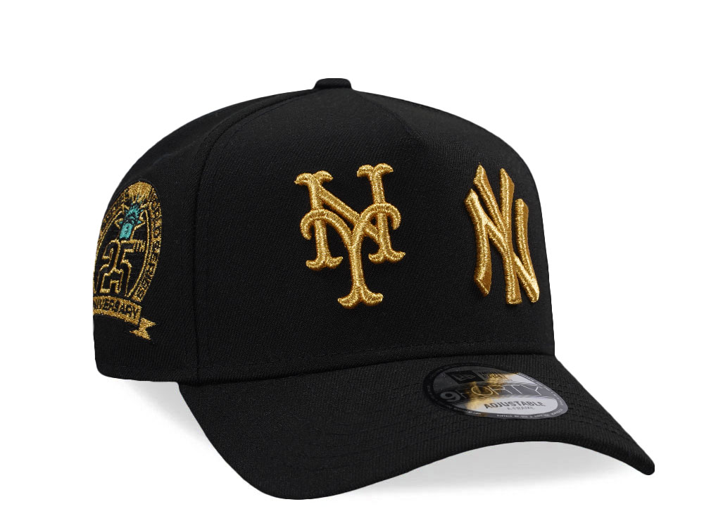 New Era New York Subway Series 25th Anniversary Black Prime Edition 9Forty A Frame Snapback Hat