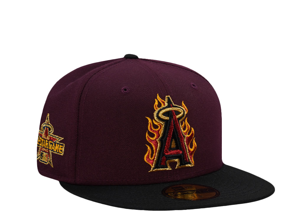 New Era Anaheim Angels All Star Game 2010 Maroon Two Tone Edition 59Fifty Fitted Hat