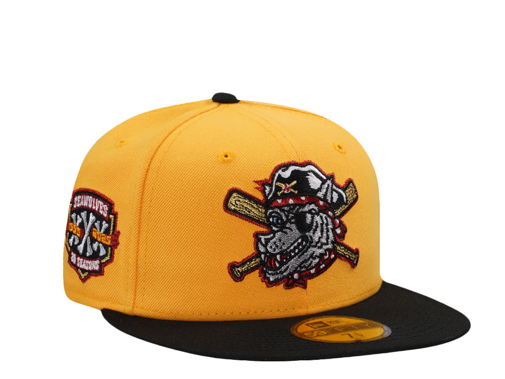 New Era Erie Seawolves 30 Seasons Yellow Two Tone Edition 59Fifty Fitted Hat