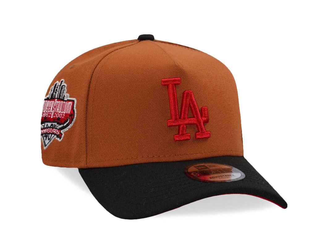 New Era Los Angeles Dodgers 40th Anniversary Stadium Earth Brown Two Tone Edition 9Forty A Frame Snapback Hat