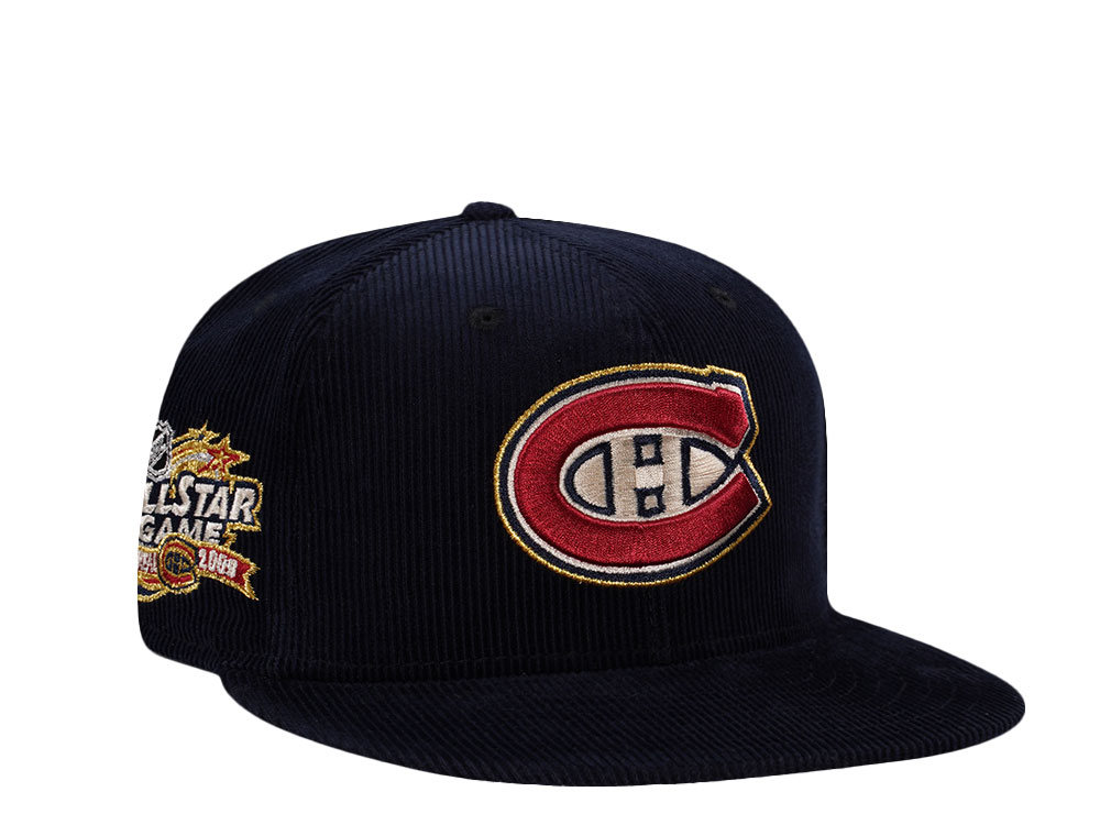New Era Montreal Canadiens All Star Game 2009 Navy Corduroy Prime Edition 59Fifty Fitted Hat