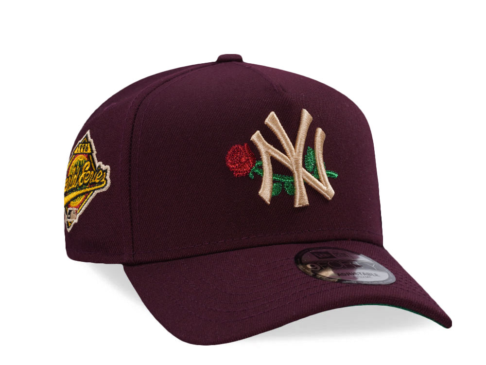 New Era New York Yankees World Series 1996 Rose Maroon Throwback Edition 9Forty A Frame Snapback Hat
