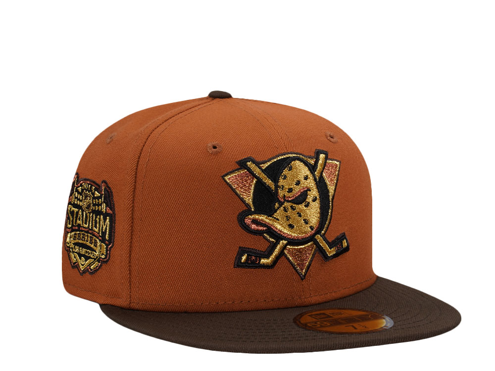 New Era Anaheim Ducks Stadium Series 2014 Brown Two Tone Edition 59Fifty Fitted Hat