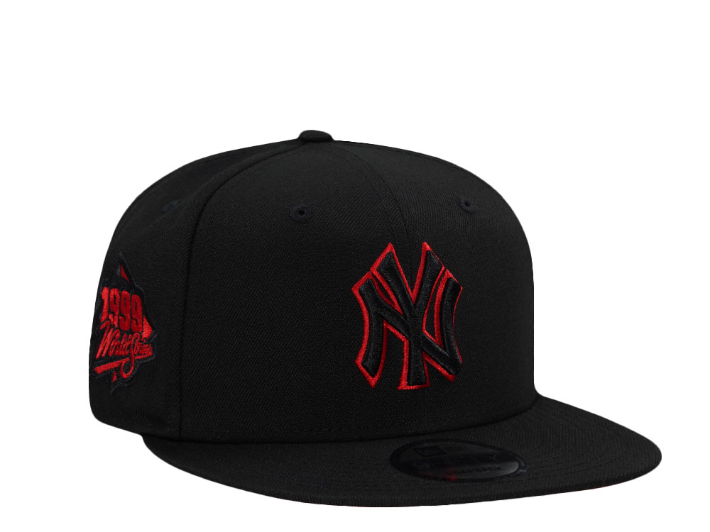 New Era New York Yankees World Series 1999 Black Red Edition 9Fifty Snapback Hat