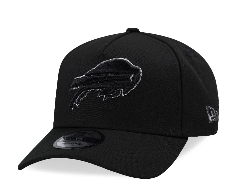 New Era Buffalo Bills Black Shine Edition 9Forty A Frame Snapback Hat