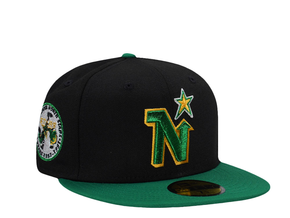 New Era Minnesota North Stars 25th Anniversary Black Two Tone Edition 59Fifty Fitted Hat